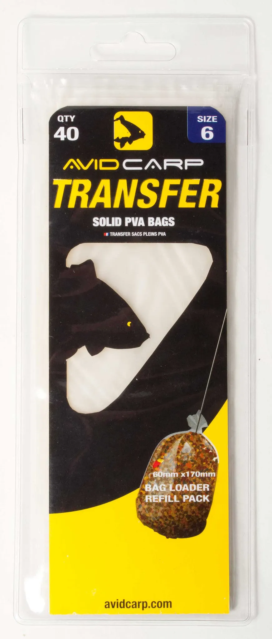 Avid Carp Transfer Solid PVA Bags ** 5 & 6 clearout **