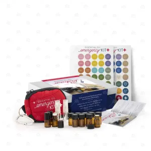 Essential Oil Emergency Kit (with case, bottles, first aid brochure & cap stickers)