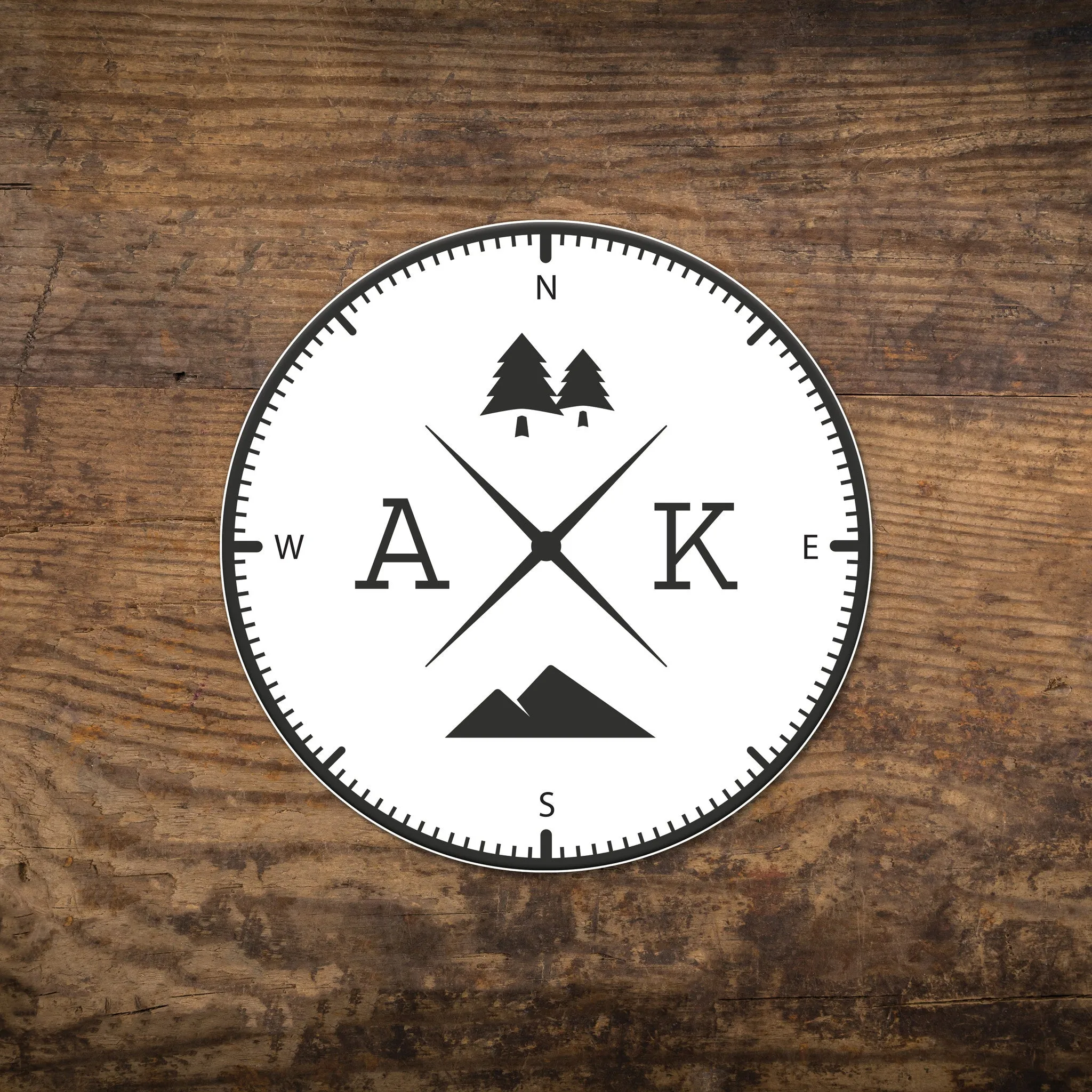State Compass Stickers